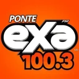 100.3 Exa FM (Campeche) - 100.3 FM - XHMI-FM - NCS (Núcleo Comunicación del Sureste) - Campeche, Campeche — Mexico شعار