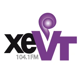 104.1 XEVT (Villahermosa) - 104.1 FM - XHVT-FM - Telereportaje/XEVT - Villahermosa, Tabasco — Mexico شعار
