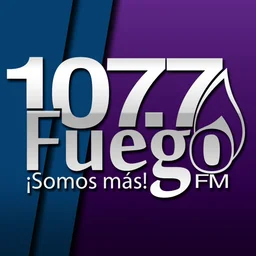 107.7 Fuego FM logo — El Salvador