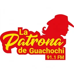 91.1 La Patrona (Guachochi) - 91.1 FM - XHPGUA-FM - Grupo Bustillos Radio - Guachochi, Chihuahua — Mexico شعار