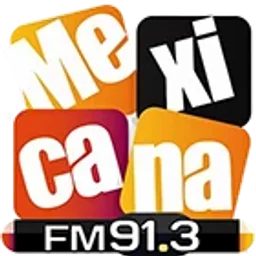91.3 La Mexicana (Aguascalientes) - 91.3 FM - XHPLA-FM - Radio Universal - Aguascalientes, Aguascalientes — Mexico شعار