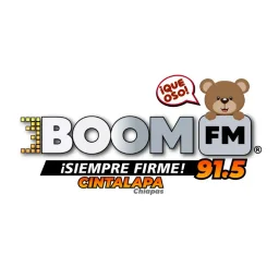 91.5 Boom FM (Cintalapa) - 91.5 FM - XHCCAG-FM - Cadena Boom FM - Cintalapa, Chiapas — Mexico شعار