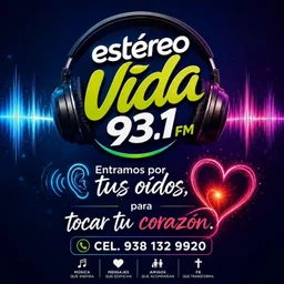 93.1 Estéreo Vida (Ciudad del Carmen) - 93.1 FM - XHPEBS-FM - Ciudad del Carmen, Campeche — Mexico लोगो