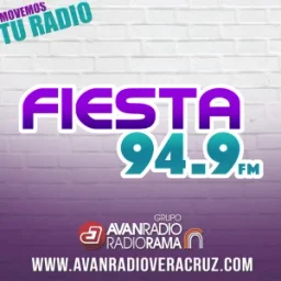 94.9 Fiesta (Veracruz) - 94.9 FM - XHFM-FM - Grupo AvanRadio Radiorama - Veracruz, Veracruz — Mexico شعار