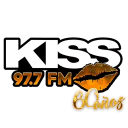 97.7 Kiss FM (Mérida) - 97.7 FM - XHGL-FM - Grupo SIPSE Radio - Mérida, Yucatán — Mexico شعار