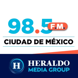 98.5 Heraldo Radio (CDMX) - 98.5 FM - XHDL-FM - Heraldo Media Group - Ciudad de México — Mexico شعار