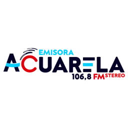 Acuarela Estéreo 106.8 FM — Colombia ロゴ