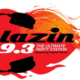 BLAZIN 99.3FM logo — Saint Lucia