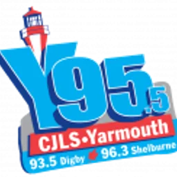 CJLS-FM "Y95"  95.5 Yarmouth, 93.5 Digby,  96.3 Shelburne, NS — Canada logo