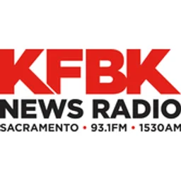 KFBK "News Radio 93.1 & 1530" Sacramento, CA — The United States Of America logo