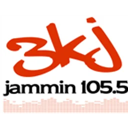 KKKJ "Jammin" 105.5 FM Merrill, OR — The United States Of America logo