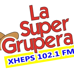  LA SUPER GRUPERA 102.1 (Guaymas) - 102.1 FM - XHEPS-FM - 	Grupo Radio Guaymas - Guaymas, Sonora logo — Mexico