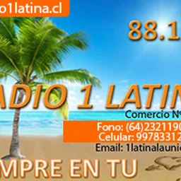 Radio 1 Latina 88.1 FM — Chile logo