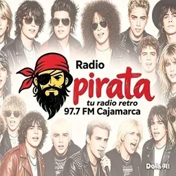 Radio Pirata 97.7 tu radio retro — Peru logo