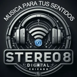 Stereo 8 Digital Radio Chicago — The United States Of America logo