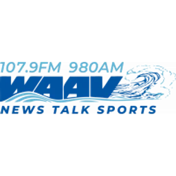 WAAV 107.9 FM & 980 AM The Wave — The United States Of America logo